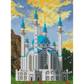 Diamond Siuvinėjimo Musulmonų Šventosios Mečetės, Bažnyčios Meno kalnų krištolas 5D 