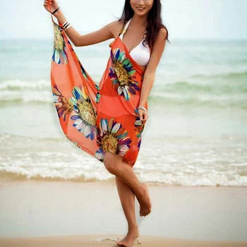 Didysis išpardavimas Bohemijos Moterų Vasaros Paplūdimio Suknelė Bikini Danga-ups Plaukti Dėvėti Padengti Iki Medvilnės Tunika Seksualus Giliai V-Kaklo Skraiste Caftan Vasaros