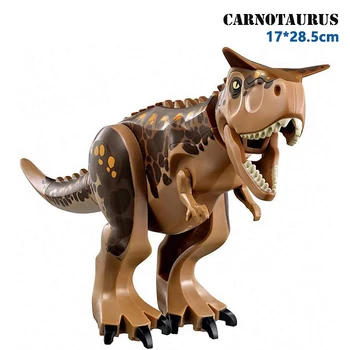 Dinosaure Jouet Juros periodo Pasaulyje Plytų Carnotaurus Indominus Tyrannosaurus Rex Statyti Bloko Duomenys Dinosaurios de Juguete