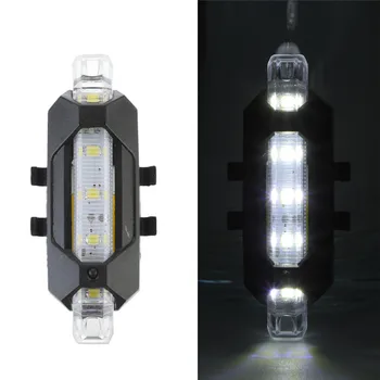 Dviračio Šviesos Vandeniui Galiniai Šviesos diodų (LED) USB Įkrovimo Kalnų Dviratį Dviračiu Šviesos Taillamp Saugos Įspėjamoji Lemputė luz trasera