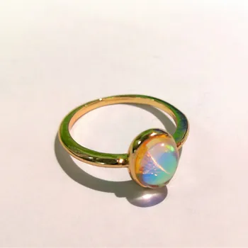 Efektingas mėnulio akmuo Žiedas Moterų Viktorijos Stiliaus Apvalių Moterų Žiedas Žmona Prabangus Papuošalai Dovana Moterims Žiedai