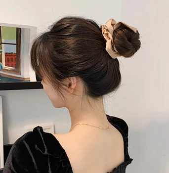 Ekrano užsklandą moterų plaukų šukuosena streamer susiejimas plaukai surišti į uodegą su ilgu kaspinu ryšius susiejimas plaukus mergaičių plaukų aksesuarai, plaukų ryšiai