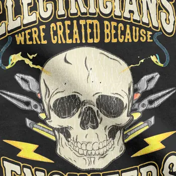 Elektrikas Buvo Sukurta T-Marškinėliai Vyrams, Elektros Inžinierius, Humoro Grynos Medvilnės Marškinėliai Trumpomis Rankovėmis Marškinėliai Classic Viršūnės