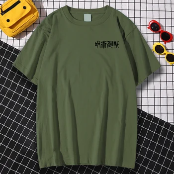 Juoda Džiudžiutsu Kaisen Japonijos Spausdinti Vyras Marškinėliai Estetinį Stilių Streetwear Laisvalaikio Prekės Rūbai Kūrybiškumą Vasaros T-Shirt Vyrai