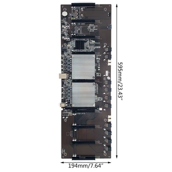 K1KF BTC X79 Dual CPU Miner Plokštę už CPU Nustatyti paramos 9*3060 Grafikos plokštę už DDR3 Atminties 60mm Atstumas Mažas Energijos