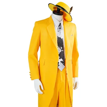 Kaukė Jim Carrey Cosplay Kostiumų Monstras Geltona Vienodai Tiktų Komplektus Helovinas Karnavaliniai Kostiumai Pagal Užsakymą