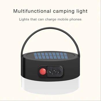 Kempingas Šviesos Lauko Saulės LED Žibintai Lemputės Šviesos USB Įkrovimo Nešiojamų Šviesos Buitinių Naktį Rinkos Palapinė Žvejybos Šviesos