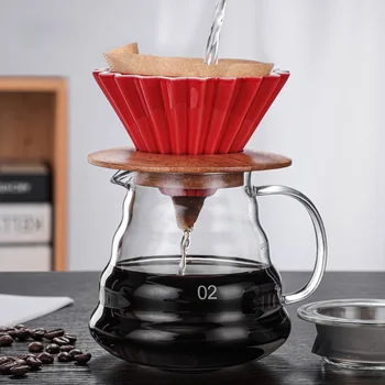 Keraminės Kavos Virimo Aparatas Espresso V60 Kavos Filtras Taurės Debesis Puodą Kavos Coffeepot Multi-Color Kavos Piltuvėlio