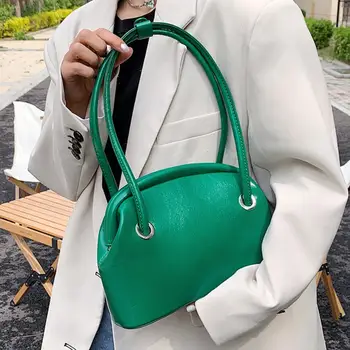 Kieto Korpuso spalva maišelį Pažasties maišelį 2021 Mados Naujų Aukštos kokybės PU Oda Moterų Dizaineris Rankinės Derliaus Pečių Krepšiai