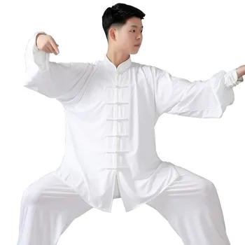 Kinijos Kung Fu Wushu Drabužius Tradicinę Kinų Vyrų Drabužiai Kungfu Uniformas Sparno ChunTaichi veiklos drabužiai