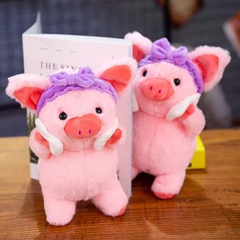 Kūrybos pliušinis makiažas kiaulių žaislas kosmetikos reklaminės dovanos mielas minkštas aukštos kokybės ekrano užsklandą rožinė kiaulė medvilninio tampono makiažas žaislas moneta per didelėms žaidimą
