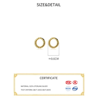La Monada Ratas Auskarai Smeigės 925 Sterlingas Sidabro Fine Jewelry Minimalistinio Gražus Stud Auskarai Moterims, Sidabras 925 Korėjos