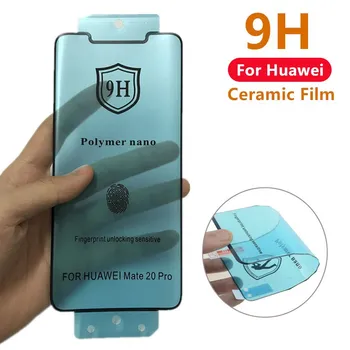 Lenkta Keramika Švelni Apsauginė plėvelė Huawei P40 30 Pro reikmenys huawei mate 20 30 40 pro Screen Protector, Ne Stiklas
