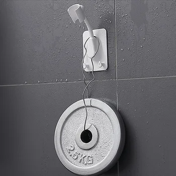 Lipnios Dušo Galvutės Laikiklis, Reguliuojamas Nešiojamą Showerhead Turėtojas Tvirtinimo Prie Sienos 2 Kabliukai Stendas