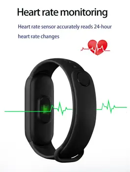 M5 Smarth Žiūrėti Sport Fitness Tracker Pedometer Širdies ritmas, Kraujo Spaudimo Monitorius M5 MI Juosta Smart Apyrankė Vyrams, Moterims