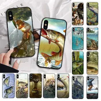 MaiYaCa Medžioklės, Žvejybos meno žuvų Telefono dėklas skirtas iPhone 11 12 pro XS MAX 8 7 6 6S Plus X 5S SE 2020 XR dangtis