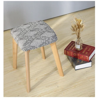 Mažas Kvadratas Išmatose Padengti Elastinga Namų Stalo Slydimo apima Biuro Stalas Medžio masyvo Kėdė Padengti Modernus Minimalistinio 2 Modeliai
