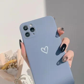 Mielas Animacinių filmų Meilė Širdies Telefono dėklas Skirtas iPhone 12Mini SE 2020 Minkštas Silikoninis Dangtelis, Skirtas 