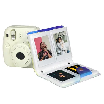 Mini Nuotraukų Albumas 3 Colių Skaidrus, Spalvinga Foto Knyga Albumą Fujifilm Instax Mini Filmo Nuotraukų Albumas