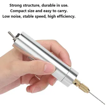 Mini rankinis Grąžtas Elektros USB Rankinį Grąžtą Su Bitų Keičiamas Griebtuvas Medžio, Plastiko Graviravimas Gręžimo Įrankis Gręžimo Graverio Pen