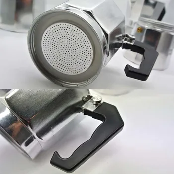 Moka kavinukas Espresso Maker Aliuminio Stovetop Patvari Namų Biuro, Virtuvės BOM666