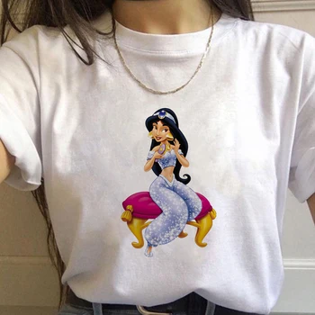 Moterų Disney Grafinis T-Shirt Vasaros Cute Mados Lady Drabužius Tees 
