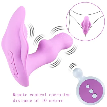 Moterų Nešiojami Drugelis Dildo, Vibratoriai Sekso Žaislas Masturbacija Klitorio Stimuliatorius Belaidžio Nuotolinio Valdymo Vibratorius Kelnaitės