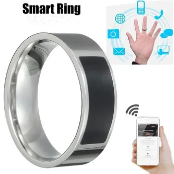 Moterų, Vyrų Protingas Žiedo Juoda atsparumas Vandeniui Skaitmeninės Mados Aksesuarai Kontrolės Protingas Piršto NFC Lustas Super Cool Smart Žiedas