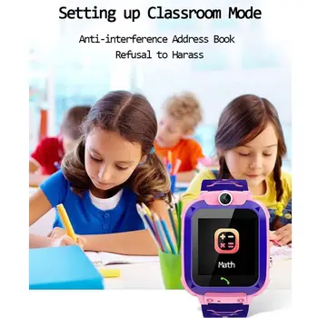 NAUJAS K12 Vaikų Smart Žiūrėti SOS Telefoną, Laikrodį Smartwatch Vaikams Su Sim Kortele Foto Vandeniui IP67 Vaikams Dovanų, Skirtų 