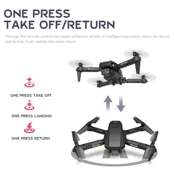 Naujas Mini Drone 4k Profesija HD Kamera, LED WiFi Fpv Drone Dual Camera Aukštis Drones Laikyti Fotoaparatą Sraigtasparnis Žaislai Quadcopter Dovana