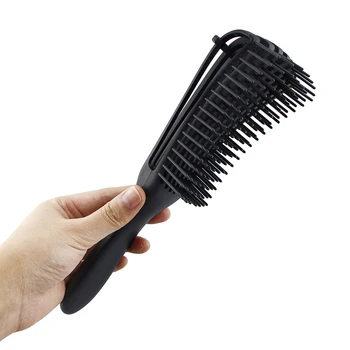 Naujas Moterų Plaukų, Galvos odos Masažas Šukos Detangle Hairbrush Šlapias Garbanotas Plaukų Šepetys 