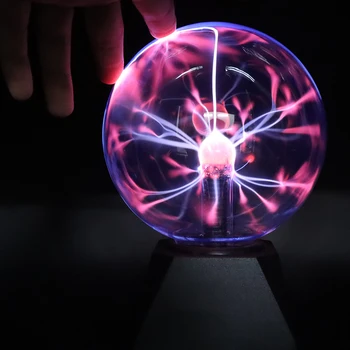 Naujovė Magic Crystal Plazmos Kamuolys Liesti Lempos 3/4/5/6 colių 220V Magija Stiklo Srityje Naujovė Apšvietimo Šviesos kamuolys Plazmos Stalo Lempa