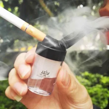 Nešiojamų Mini Apyvartą Lenktas Filtras Kaljanas, Vandens Vamzdžio Skaidraus Plastiko Vyrų Cigarečių Savininko Rūkymo Reikmenys prietaisai