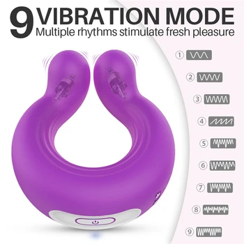 Nuotolinio Valdymo Varpos Įrašą Vibratorius 9 Greičio Varpos Žiedas Vibratorius Sėklidės Spenelių Masažas Klitorio Stimuliacija Žaislai Poroms