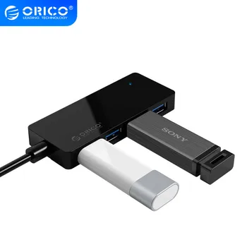ORICO Didelės Spartos USB 3.0 HUB 4 Port USB Skirstytuvo Išorinis Adapteris Itin Duomenų centro Expander PC Kompiuterių Priedai Už 