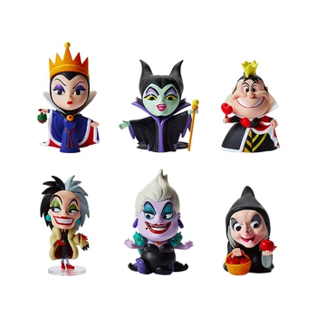 Originalus Disney Aklas Lauke Maleficent PVC Anime Pav Žaislai Piktadariai Serijos Blogio Karalienė 6 Tipų Lėlės Vaikams Kalėdų Dovanos