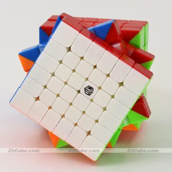 QiYi XMD Magnetinio Kubo 6x6x6 6x6 Stickerless Magnetas Įspūdį Profesinio Mokymo Greičio Stebuklinga Cubo Twist Išmintis Žaislas Žaidimas 6*6