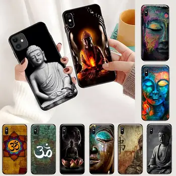 Retro Galaktikos Gautama Buda, Budha prabanga, Telefono dėklas, Skirtas iphone 5 5s 5c se 6 6s 7 8 plus x xs xr 11 pro max