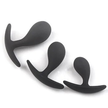 S/M/L Silikono Analinis Kaištis Butt Plug Sekso Žaislai Moteris Vyrų Prostatos Massager Analinis Mokymo Dildo Gėjų Intymių Prekių