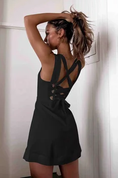 Seksualus Off-Pečių korėjos Paketo Klubo Šalis Suknelės Bohemijos Moterų Kryžiaus Suknelė 2020 Metų Vasaros Mados Bodycon Trumpą Suknelę Vestidos