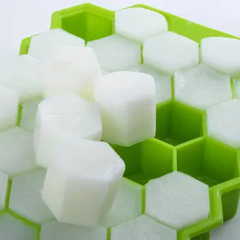 Silikono Ertmės Ledo Kubelių Padėklas Ledo Pelėsių Silikagelio Korio Ice Cube Maker Pelėsių Su Dangteliais, Už Baro Virtuvė Viskio Kokteilis