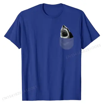 T-Shirt, Didysis Baltasis Ryklys Sprogo iš Kišenės Topai Marškinėliai Hip-Hop cosie Medvilnės Vyrų Marškinėliai cosie