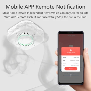 Tuya Wifi, Dūmų Detektoriai, Apsauga Nuo Gaisro Dūmų Detektorius Namo Saugiai Saugumo Dūmų Signalizacijos Jutiklis App Remmote Kontrolės Smart Home