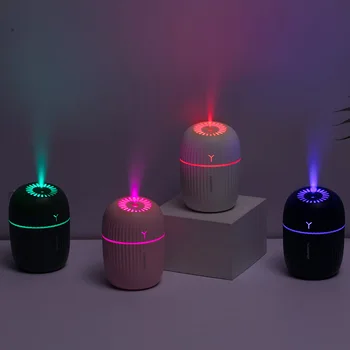 Ultragarsinis Oro Drėkintuvas Namų Drėkinamasis Purškalas Studentų Bendrabutyje Automobilių Drėkinimo Aromatherap su LED Šviesos Naktį