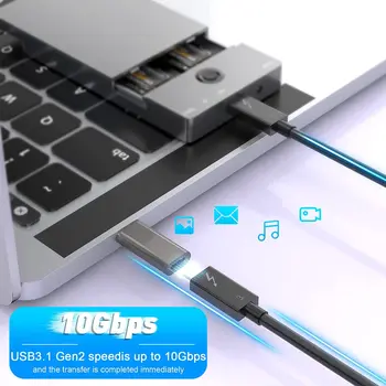 USB 3.1 Adapteris 10Gbps USB C Tipo Konverteris, Skirtas MacBook Pro 