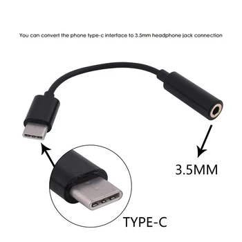 USB Tipas-C 3.5 mm Audio Jack Ausinių Prievado Adapteris Įkrovimo Kabelis Sinchronizavimo Tipas-C Aux-EAux Keitiklis, Ausinių 12cm Kabelis
