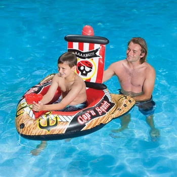 Vaikų Vandens Pripučiamų Valčių Su Vandens Purškimo Žaislas Vaikams Piratu Laivu laivelį Plaukimo Žiedas Pripučiami Plūduriuojantis Žaislas Eilės