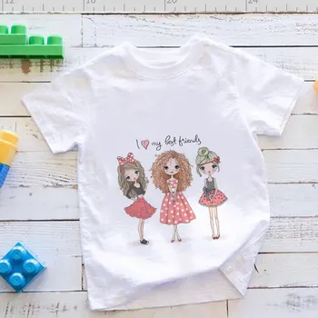 Vasaros Mados Unisex Vienaragis Elfai T-shirt Vaikams Berniukams trumpomis Rankovėmis, Baltos Kūdikių Trišakiai Vaikai Viršūnes Mergaičių Drabužius, O-kaklo Mielas