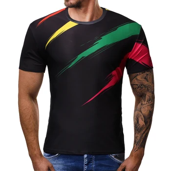 Vasaros vyriški T-shirt Šilko T-shirt O-kaklo Trumpą Juokingi vyriški marškinėliai vyriški T-shirt Top marškinėliai