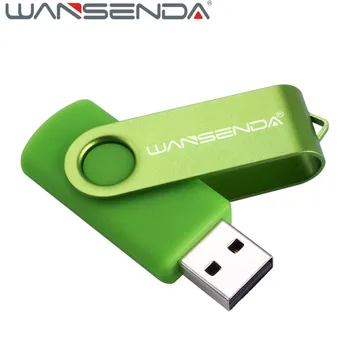 WANSENDA 256 GB Sukimosi USB Flash Drive, Metalo Pen Drive 16GB 32GB 64GB 128GB Pendrive Flash Drive 4GB 8GB USB 2.0 Atminties kortelė